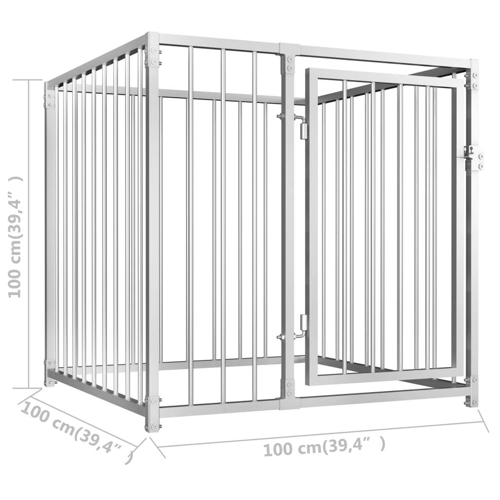 Outdoor Dog Kennel Garden Pet House Cage Security Lockable Multi sizes