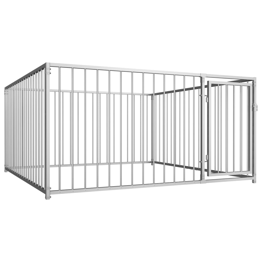 Outdoor Dog Kennel Garden Pet House Cage Security Lockable Multi sizes