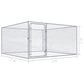 Outdoor Dog Kennel Galvanized Steel Pet Animal Cage House Multi Sizes