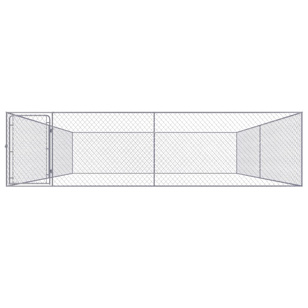 Outdoor Dog Kennel Galvanized Steel Pet Animal Cage House Multi Sizes