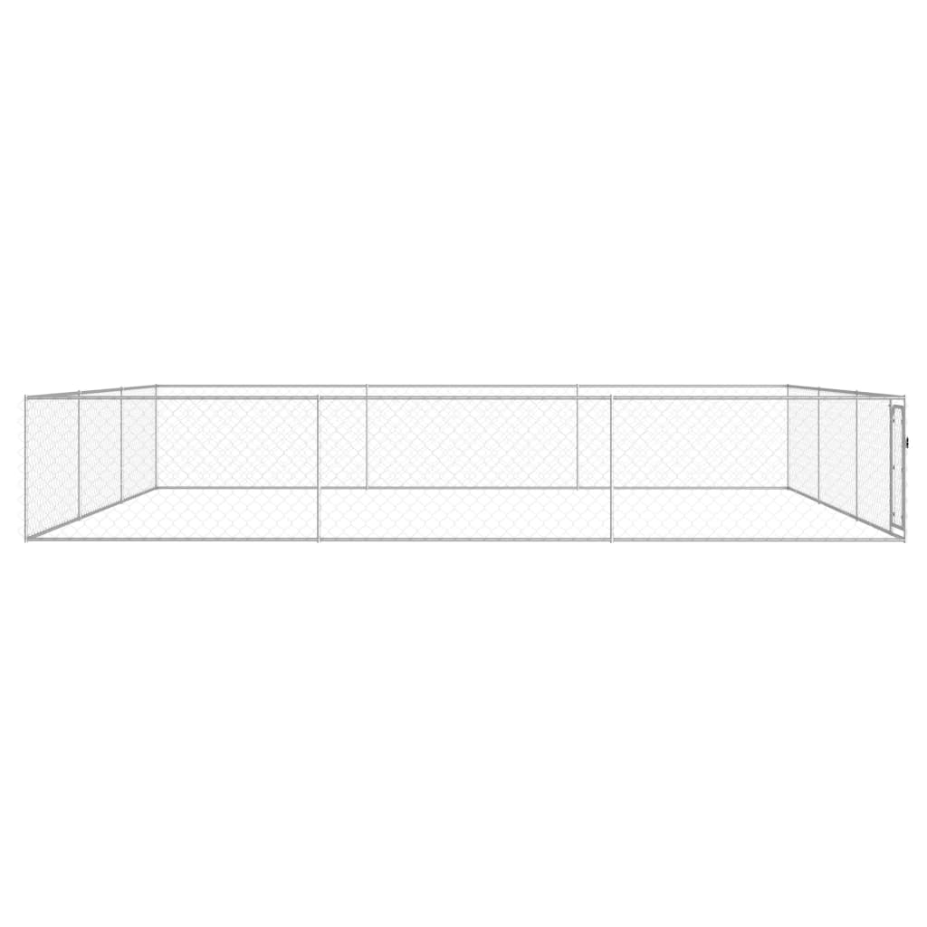 Outdoor Dog Kennel Galvanized Steel Pet Animal Cage House Multi Sizes