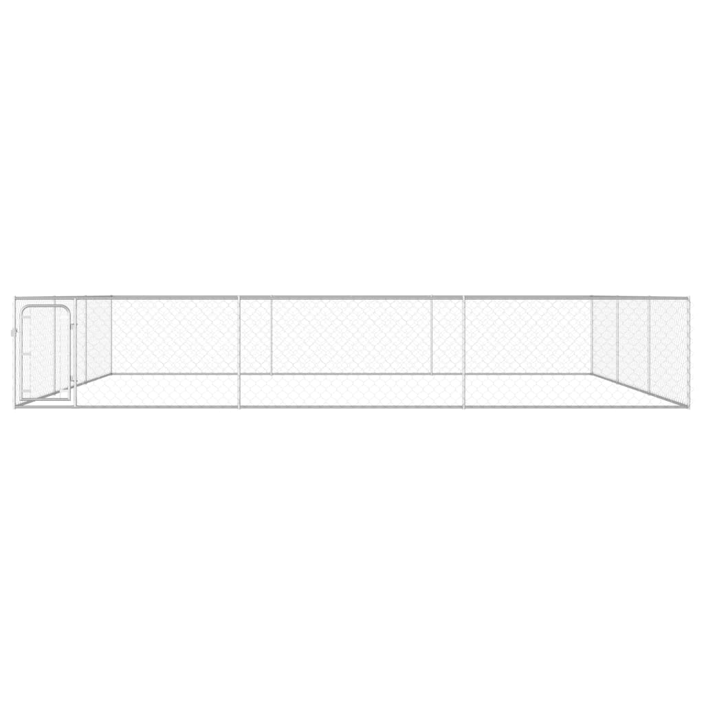 Outdoor Dog Kennel Galvanized Steel Pet Animal Cage House Multi Sizes