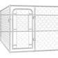 Outdoor Dog Kennel Galvanized Steel Pet Animal Cage House Multi Sizes