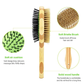 Dual Sided Dog Bamboo Grooming Brush