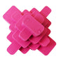 Geometric TPR Dog Chew Toy - Pink
